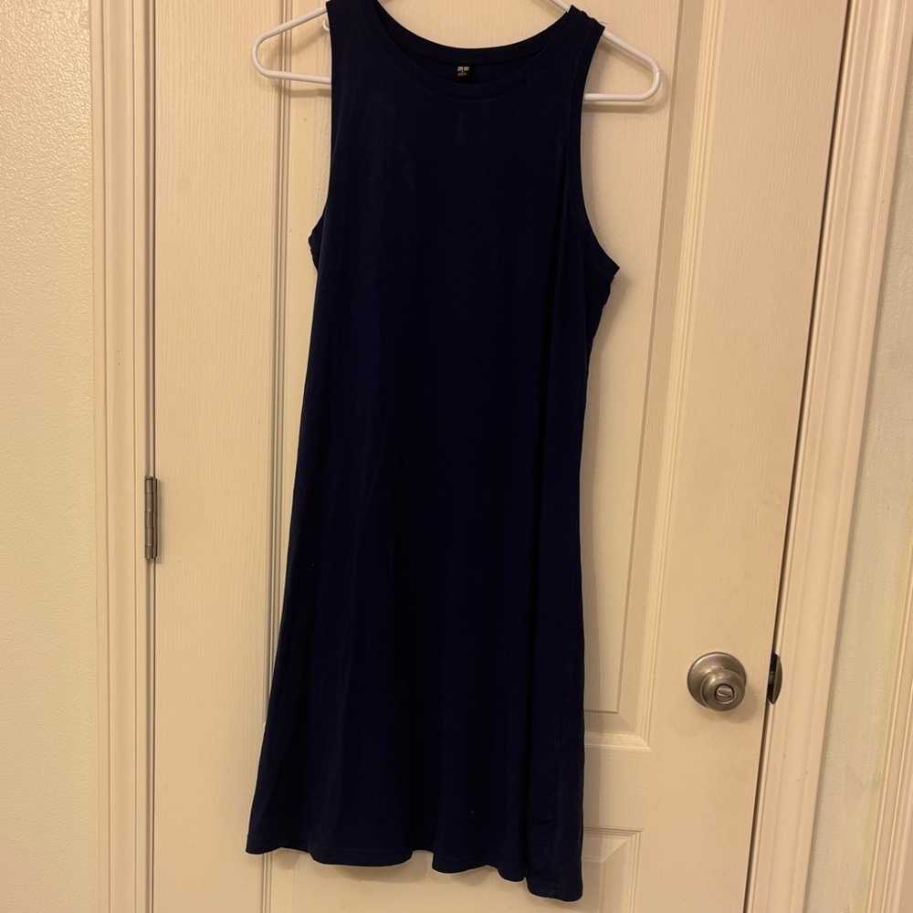 Uniqlo Dark Blue Midi Dress